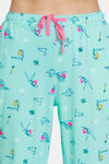 Zivame Her World Cotton Pyjama Set - Aruba Blue — thumbnail 6